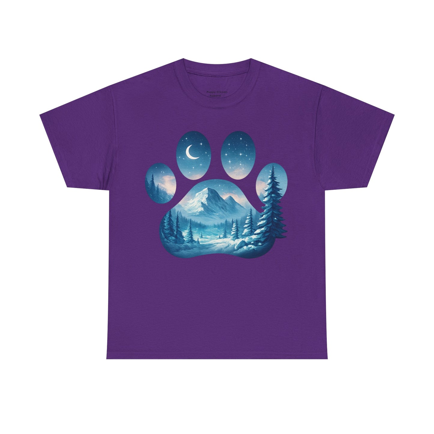 Nature-Inspired Paw Print Tee, Ideal for Pet Lovers, Perfect Gift for Birthdays, Relaxed Fit, Outdoor Adventures, Eco-Friendly