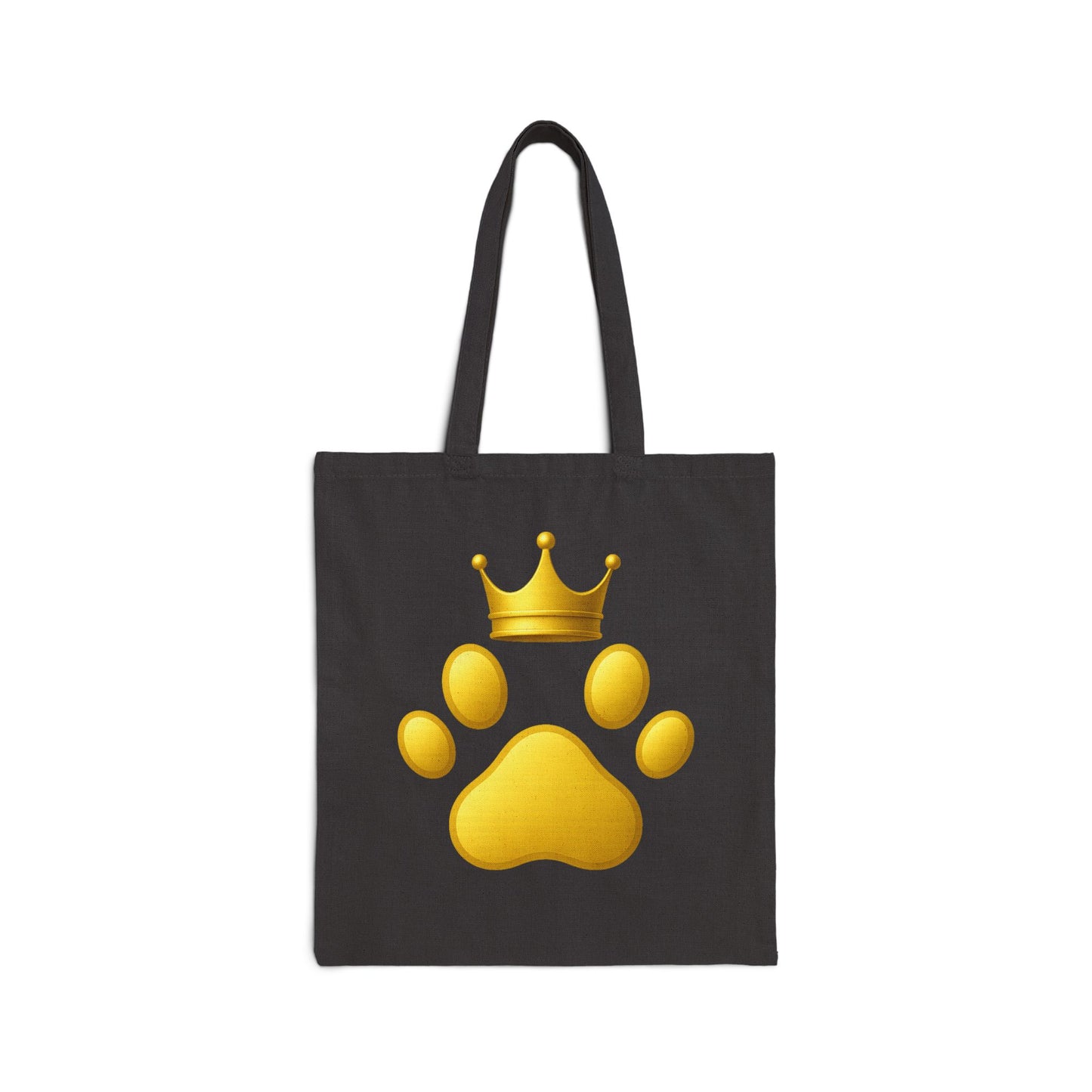 Royal Pet Paw Cotton Canvas Tote Bag, Dog Lover Gift, Eco-Friendly Shopping Bag, Personalized Pet Parent Tote, Cute Animal Design