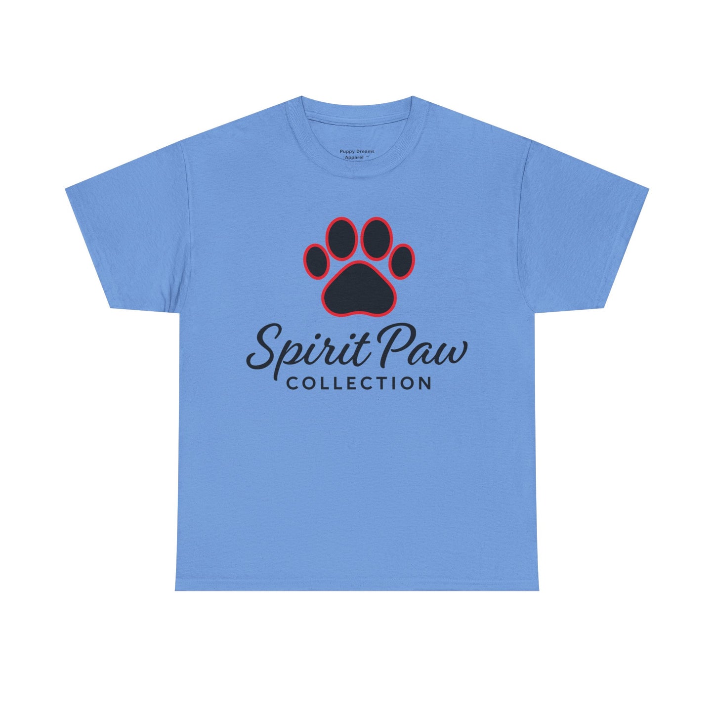 Unisex Heavy Cotton Tee with Spirit Paw Design | Pet Lover Gift, Animal Rescue Shirt, Casual Wear, Paw Print Tee, Dog Mom Apparel
