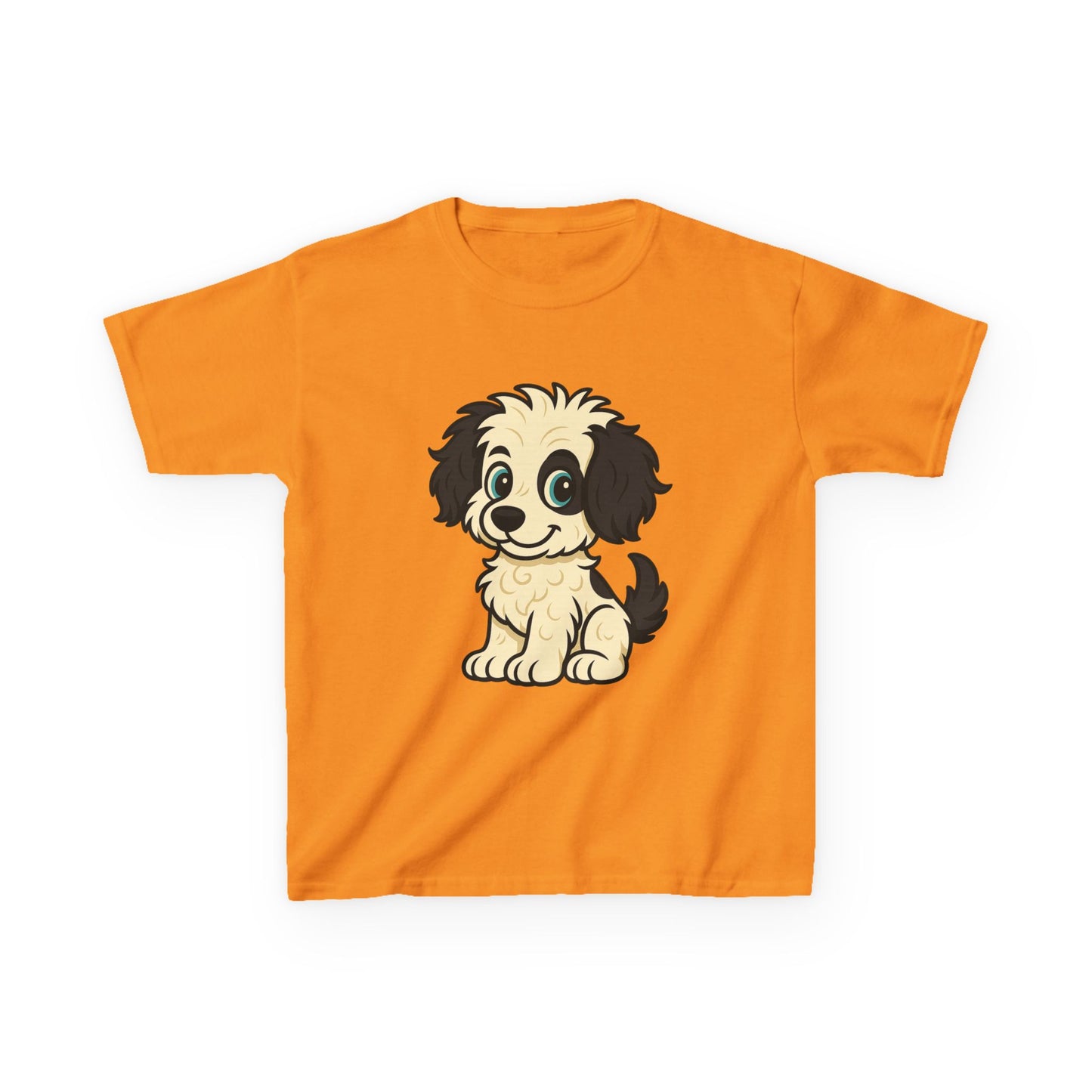 Adorable Cartoon Puppy Kids T-Shirt, Cute Dog Shirt for Animal Lovers, Birthday Gift, Pet-Themed Apparel, Fun Playtime Tee