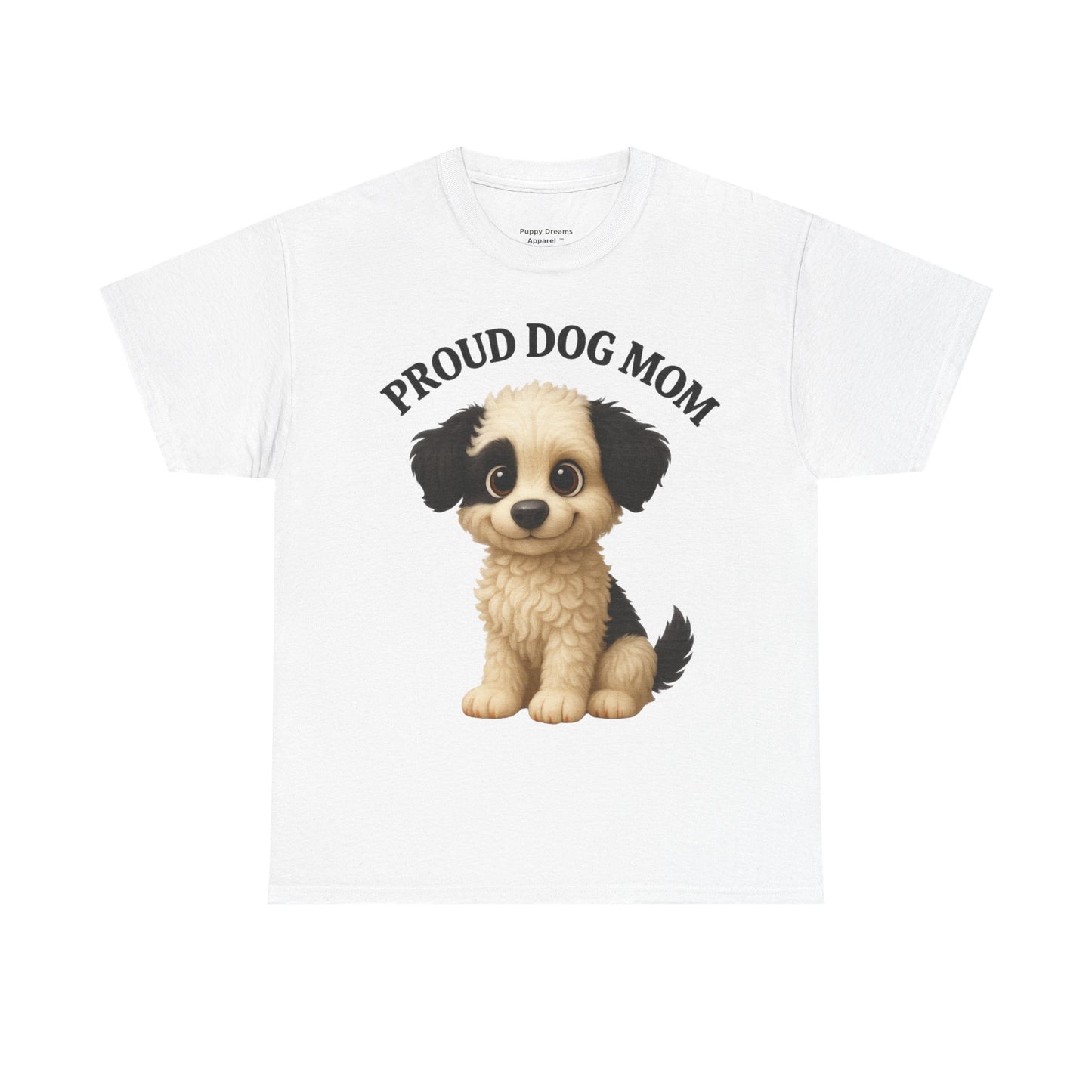 Proud Dog Mom Tee, Unisex Cotton Shirt for Dog Lovers, Pet Owner Gift, Casual Wear, Animal Lover Apparel