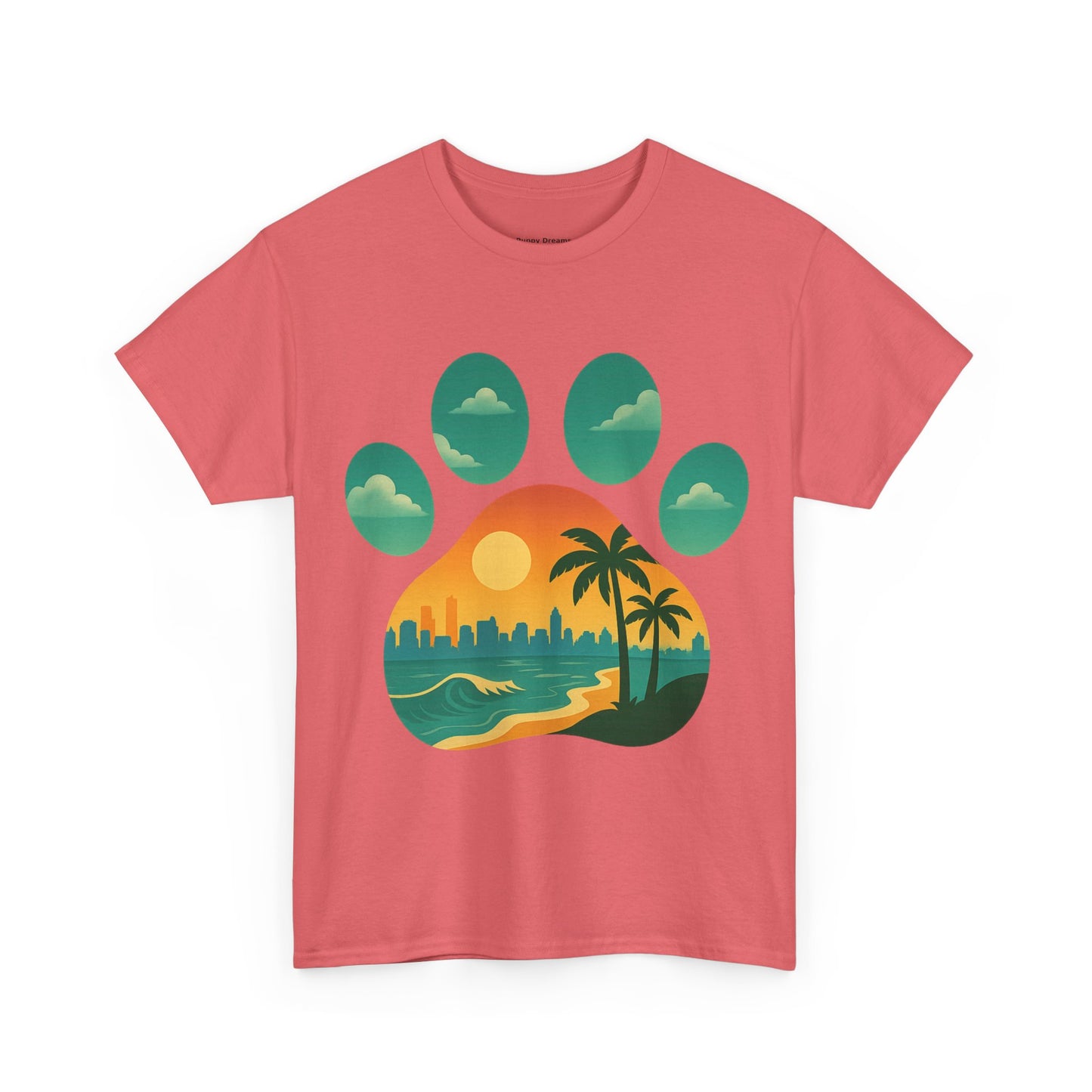 T-Shirt with Palm Tree Sunset Design, Beach Lover Gift, Unisex Shirt, Summer Vibes Tee, Casual Wear, Nature-Inspired Fashion