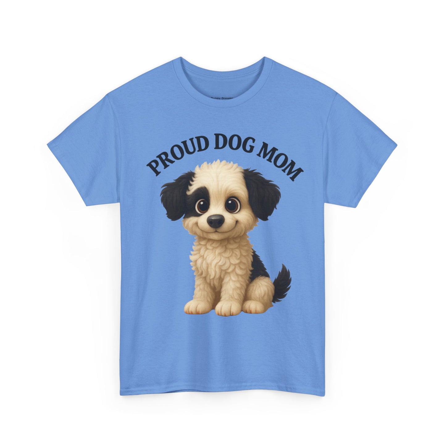 Proud Dog Mom Tee, Unisex Cotton Shirt for Dog Lovers, Pet Owner Gift, Casual Wear, Animal Lover Apparel