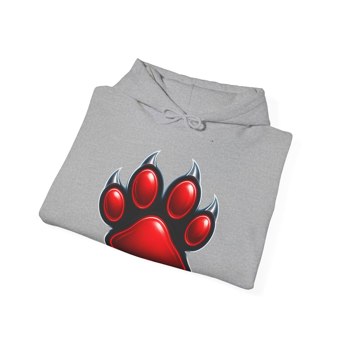 Red Paw Print Unisex Hoodie | Cozy Animal Lover Hoodie | Cute Gift for Pet Owners, Casual Wear, Animal Rescue Fundraiser, Everyday Comfort