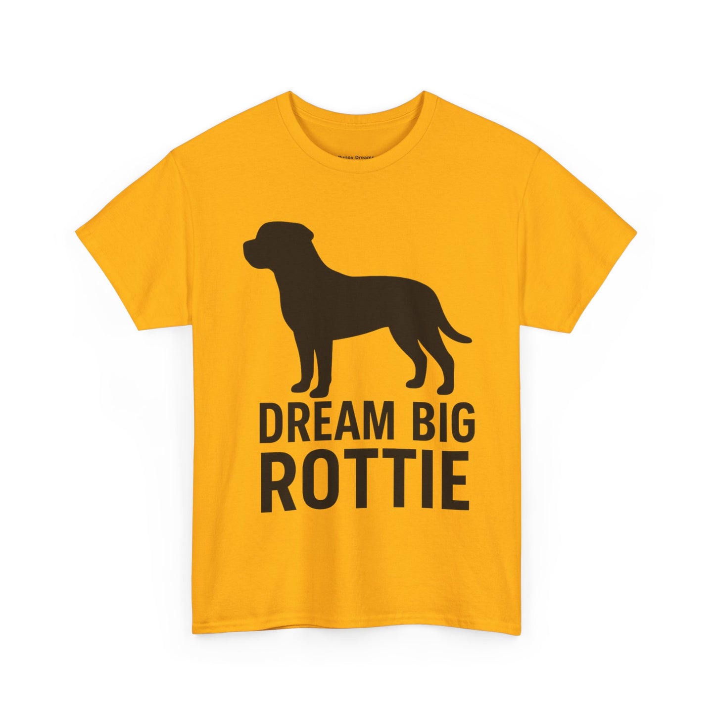 Dream Big Rottie Unisex Heavy Cotton Tee, Dog Lover Gift, Animal Rights Advocate Shirt, Casual Wear, Pet Owner Apparel