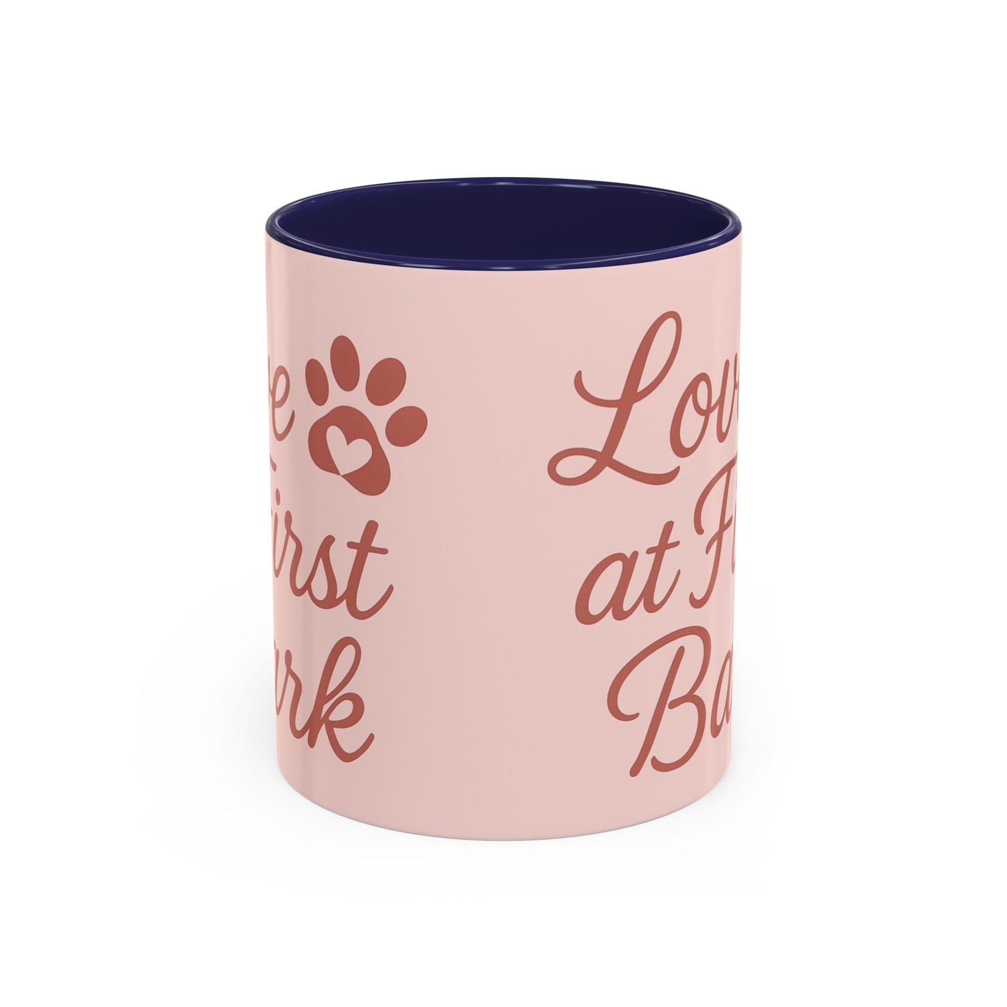 Love at First Bark Coffee Mug, Pet Lover Gift, Dog Mom Mug, Cute Dog Accessories, Animal Lover Coffee Cup