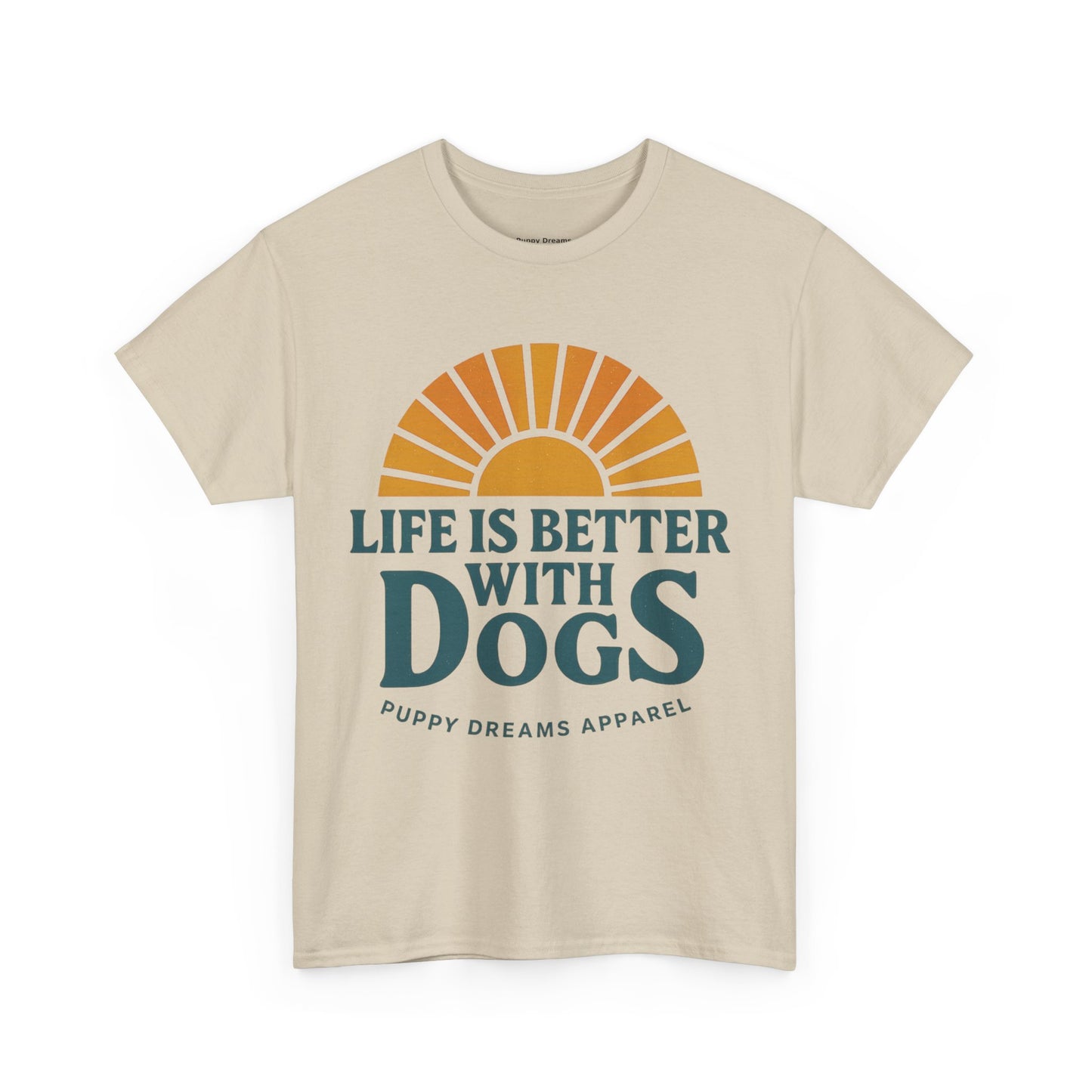 Life is Better with Dogs Tee, Unisex Cotton T-Shirt, Dog Lover's Gift, Cute Pet Apparel, Everyday Casual Wear