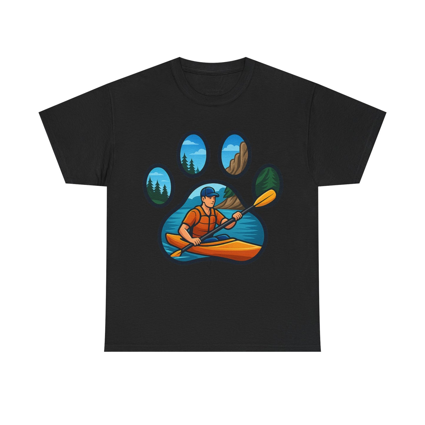 Adventure Kayaking Graphic Tee for Outdoor Lovers, Unisex Cotton Shirt, Nature Lovers Gift, Camping Apparel, Wildlife Design T-Shirt