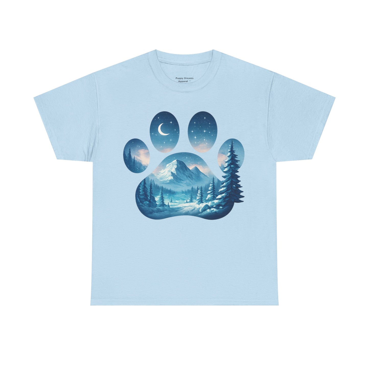 Nature-Inspired Paw Print Tee, Ideal for Pet Lovers, Perfect Gift for Birthdays, Relaxed Fit, Outdoor Adventures, Eco-Friendly