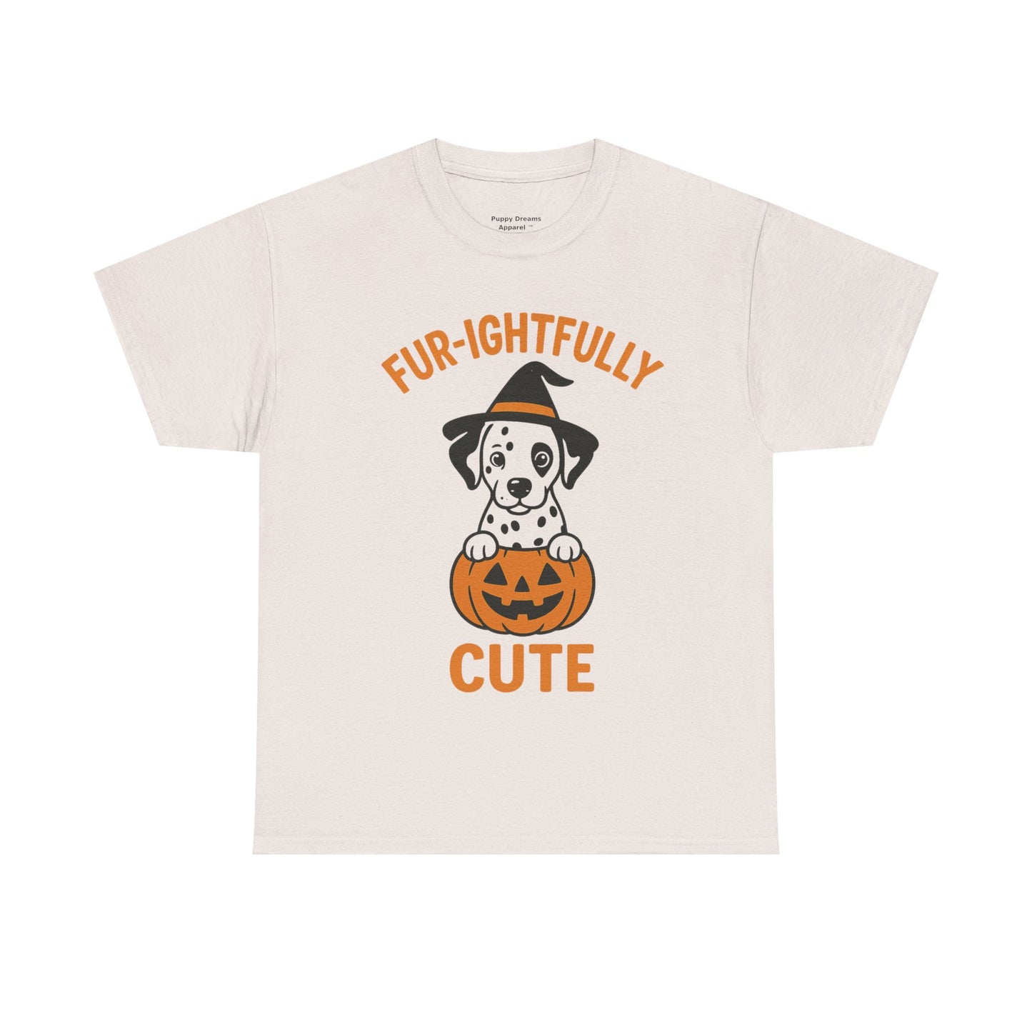 Fur-ightfully Cute Halloween Tee, Unisex Cotton Dog Lover Shirt, Halloween Costume, Pet-Themed Gift, Spooky Vibes