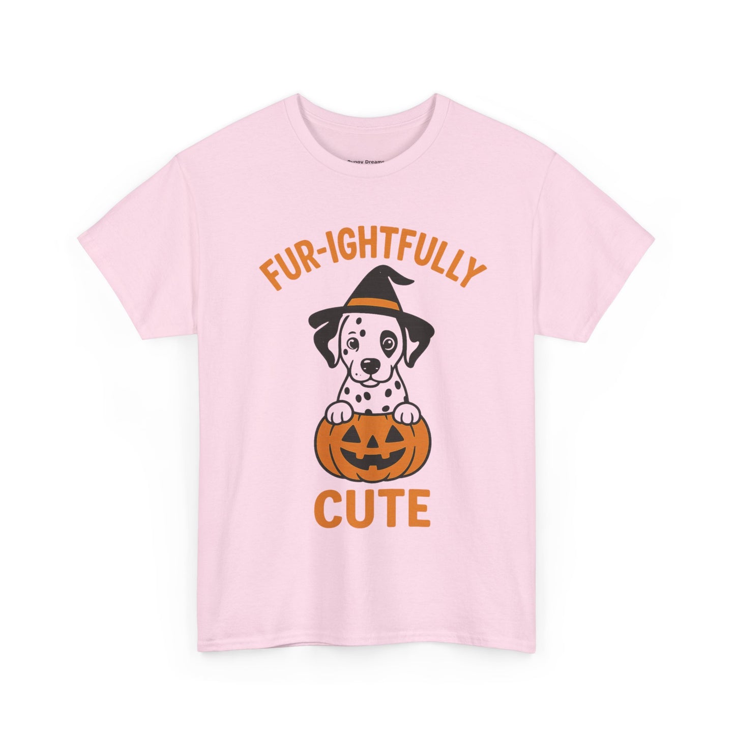 Fur-ightfully Cute Halloween Tee, Unisex Cotton Dog Lover Shirt, Halloween Costume, Pet-Themed Gift, Spooky Vibes