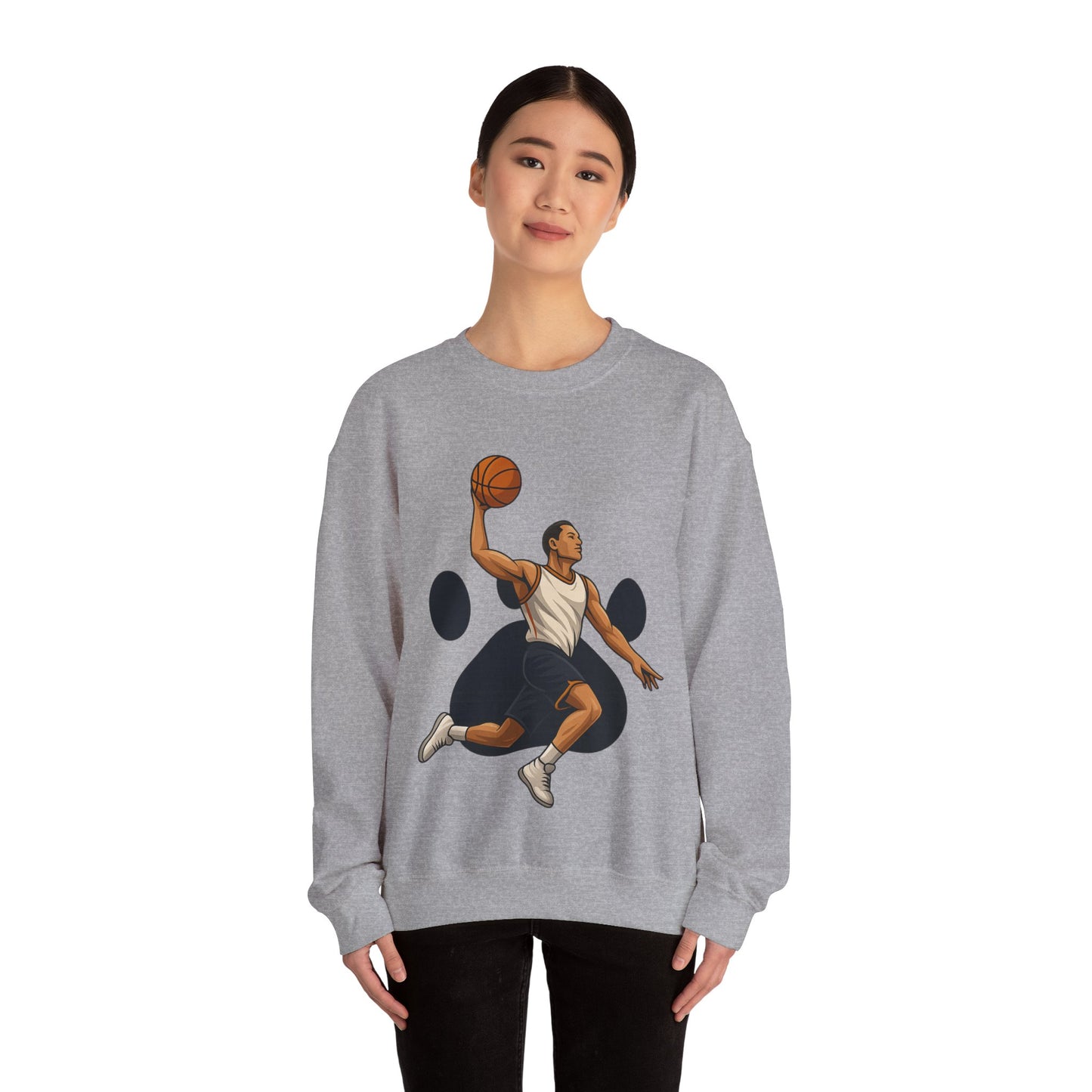 Basketball Vibes Crewneck Sweatshirt, Sports Gift, Athletic Fashion, Unisex Style, Casual Wear, Gift for Sport Lovers