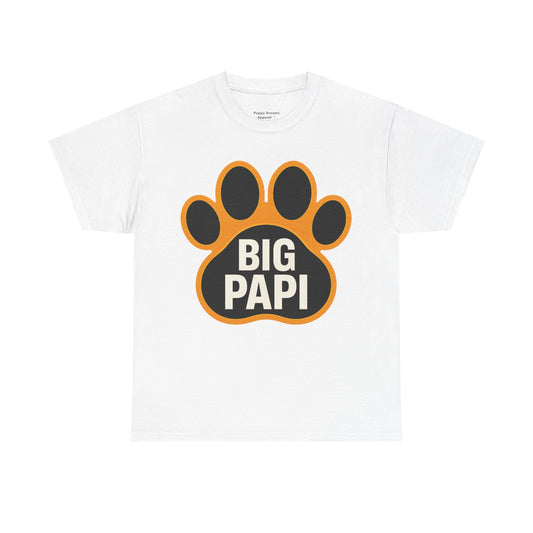 Big Papi Unisex Heavy Cotton Tee, Funny Animal Lover Shirt, Pet Parent Gift, Casual Wear, Birthday Apparel