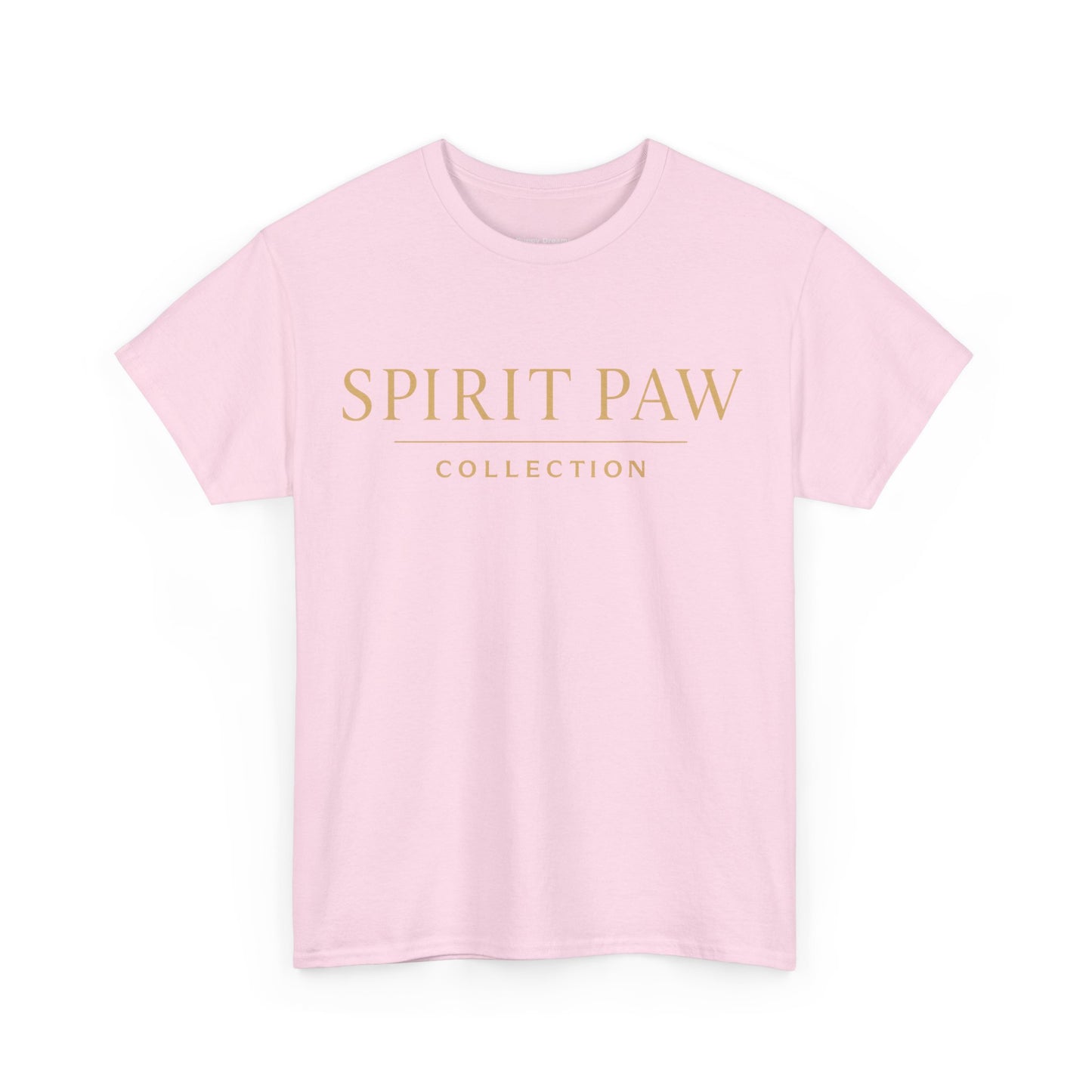 Unisex Spirit Paw Heavy Cotton Tee - Comfortable Tee for Animal Lovers, Casual Wear, Gift for Pet Owners, Everyday Style, Soft Cotton Shirt