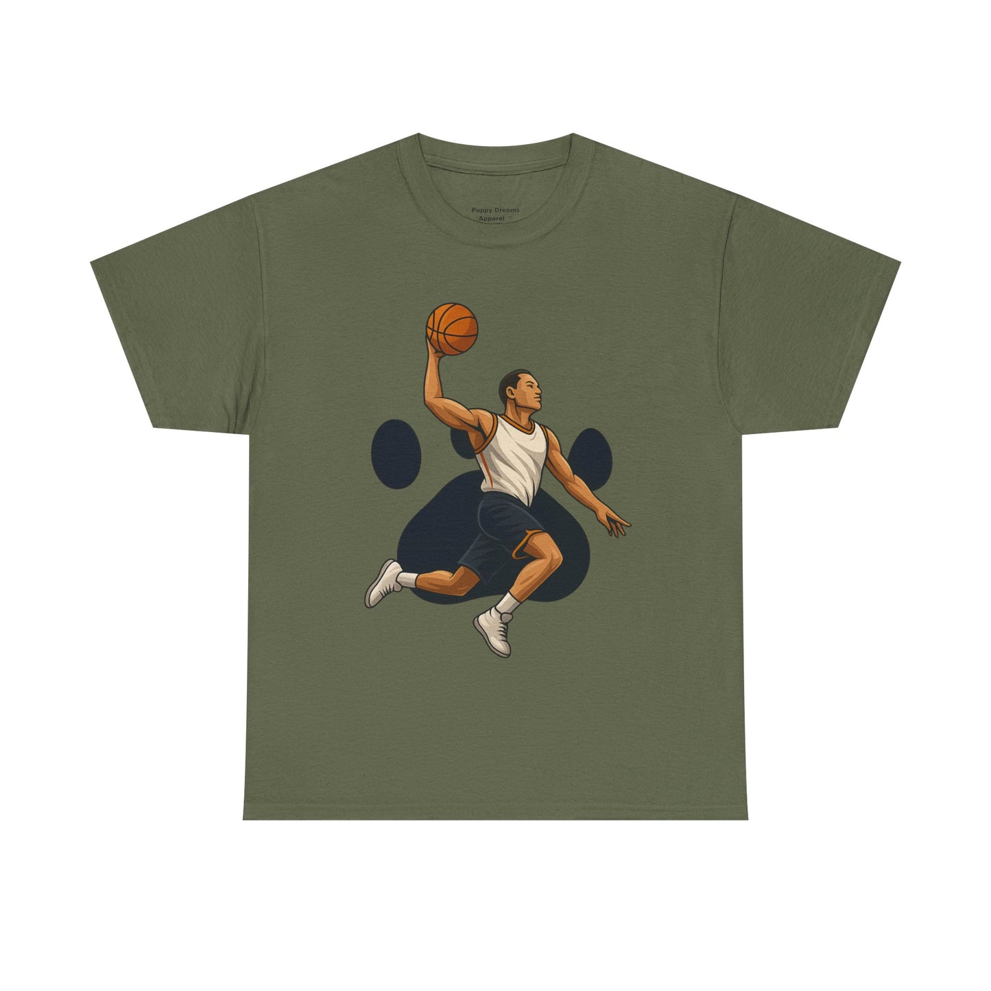 Basketball Dunk Unisex Heavy Cotton Tee | Sports Fan Shirt, Gift for Athletes, Sportswear, Streetwear, Casual Tee