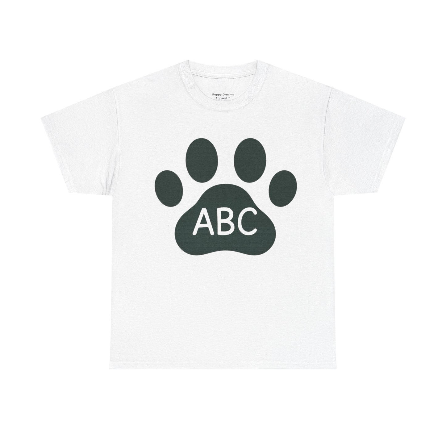 Customizable Pet Paw Print Tee, Cute Pet Lover Shirt, Unisex Cotton T-Shirt, Gift for Dog Owners, Animal Lover Apparel