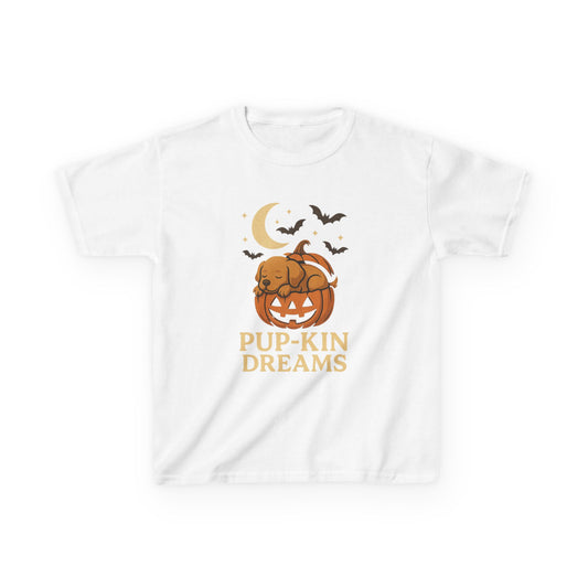 Kids Halloween Tee - Pup-kin Dreams, Cute Halloween Shirt, Kid's T-Shirt, Pumpkin Shirt, Halloween Costume, Fall Apparel