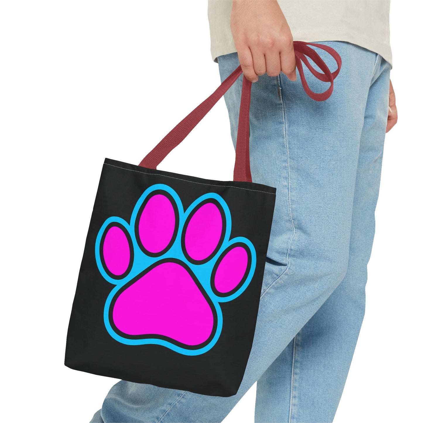 Stylish Pet Lover Tote Bag, Cute Paw Print Design, Reusable Shopping Bag, Gift for Animal Lovers, Eco-Friendly Accessory