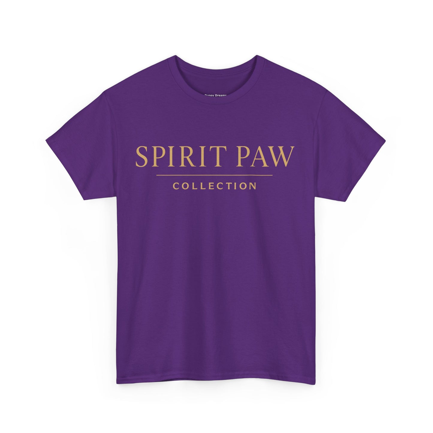 Unisex Spirit Paw Heavy Cotton Tee - Comfortable Tee for Animal Lovers, Casual Wear, Gift for Pet Owners, Everyday Style, Soft Cotton Shirt