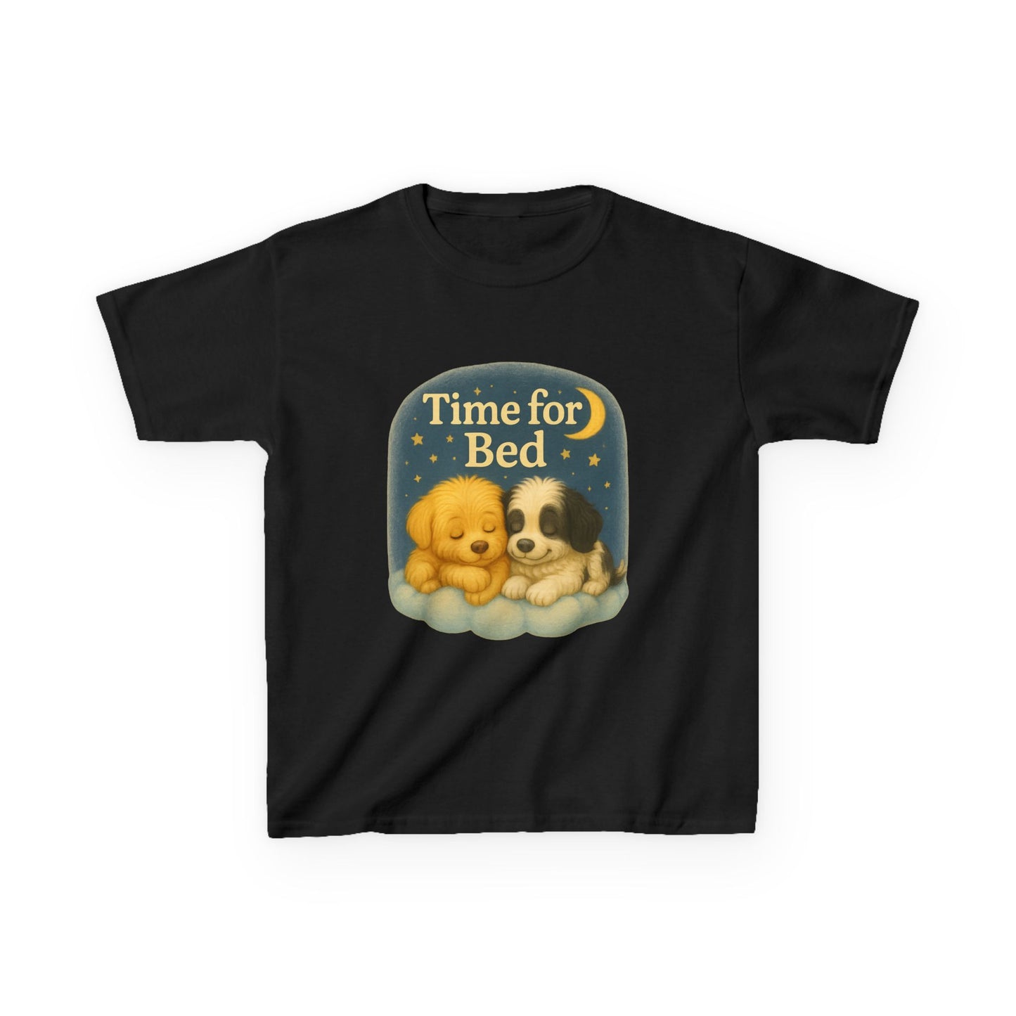 Cute Kids Bedtime Tee - Time for Bed Pajama Top, Children’s Sleepwear, Dog Lovers Gift, Cozy Bedtime Shirt, Fun Animal T-Shirt
