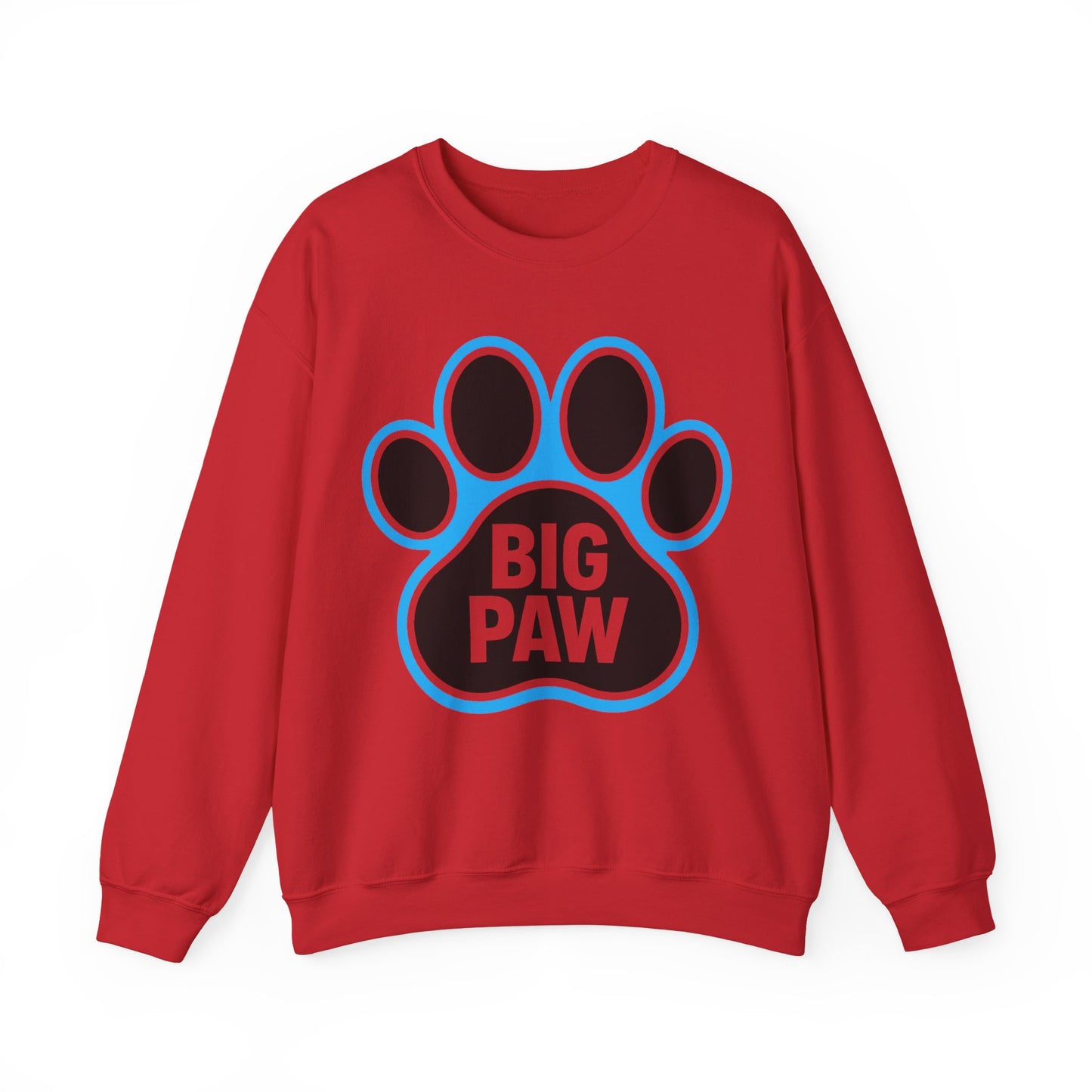 Paw Print Sweatshirt for Animal Lovers, Cozy Sweater, Pet Owner Gift, Big Paw Crewneck, Animal Rescue Fundraiser