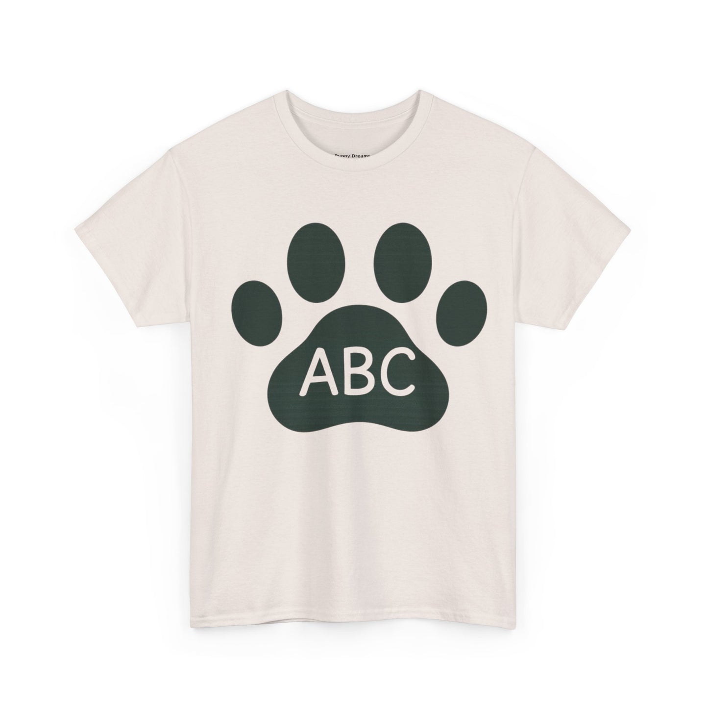 Customizable Pet Paw Print Tee, Cute Pet Lover Shirt, Unisex Cotton T-Shirt, Gift for Dog Owners, Animal Lover Apparel