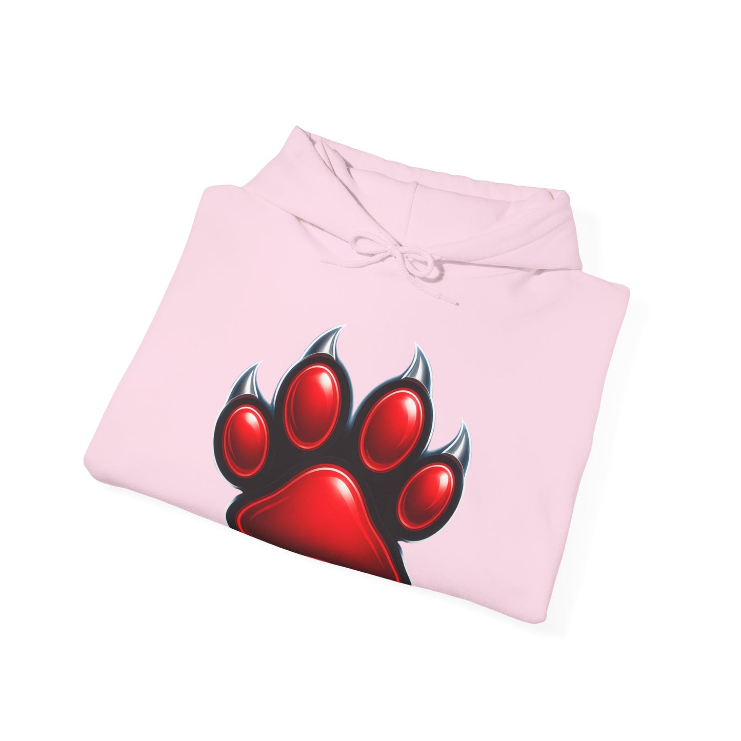 Red Paw Print Unisex Hoodie | Cozy Animal Lover Hoodie | Cute Gift for Pet Owners, Casual Wear, Animal Rescue Fundraiser, Everyday Comfort