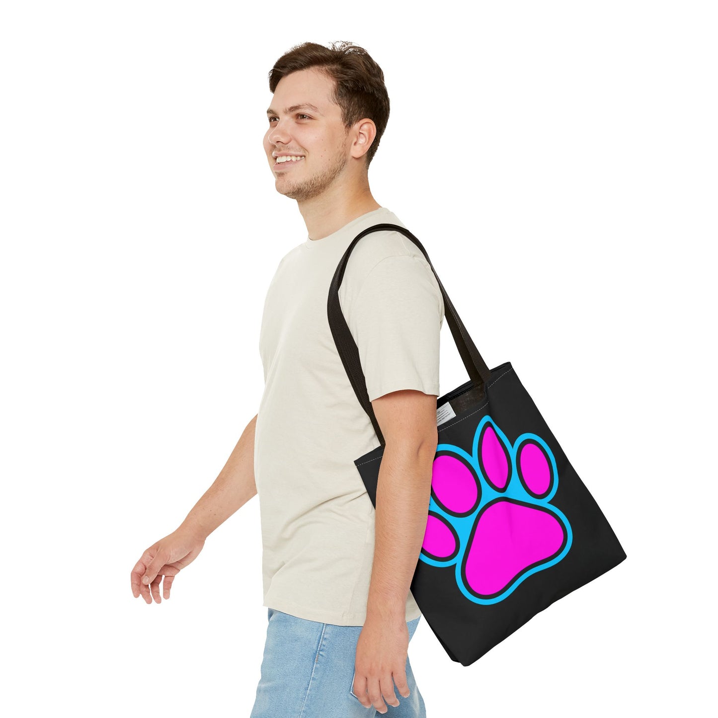 Stylish Pet Lover Tote Bag, Cute Paw Print Design, Reusable Shopping Bag, Gift for Animal Lovers, Eco-Friendly Accessory