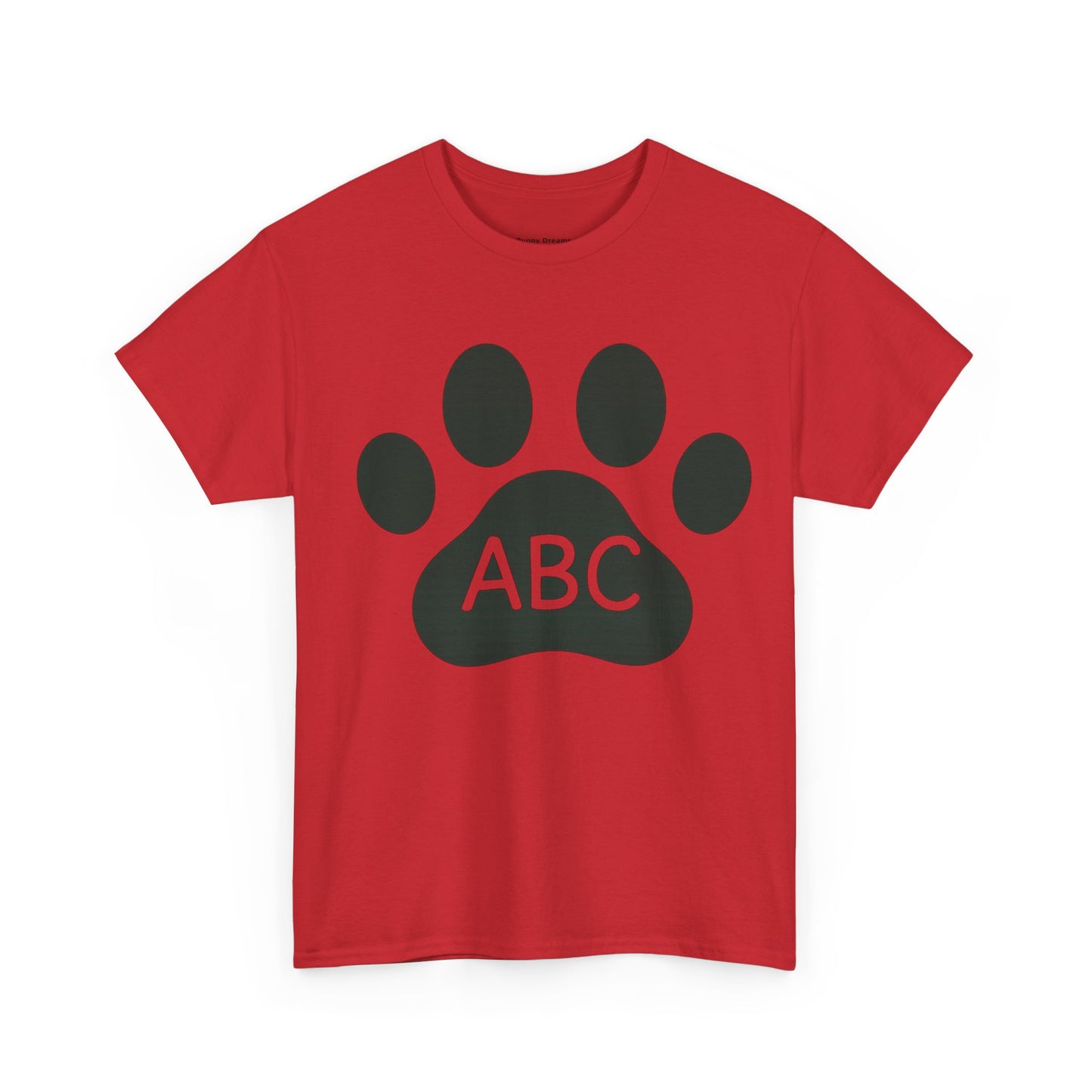 Customizable Pet Paw Print Tee, Cute Pet Lover Shirt, Unisex Cotton T-Shirt, Gift for Dog Owners, Animal Lover Apparel