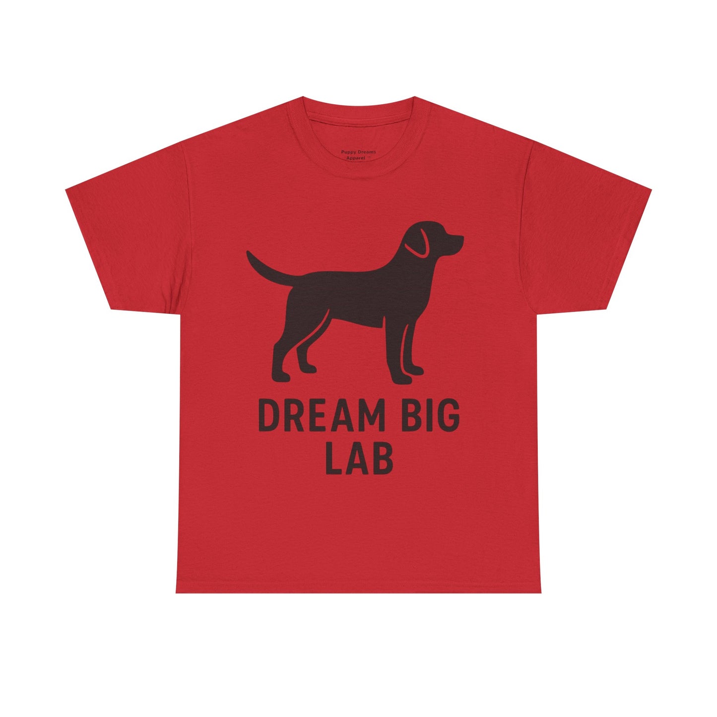 Dream Big Lab Unisex Heavy Cotton Tee - Perfect for Dog Lovers, Pet Enthusiasts, and Ideal Gift for Birthdays or Holidays