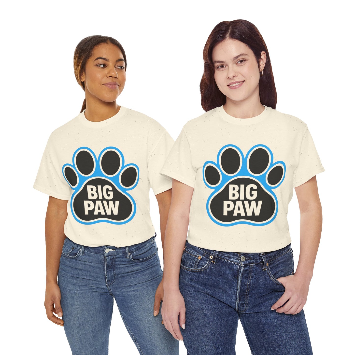 Big Paw Animal Lover Tee, Pet Owner Gift, Unisex Cotton Shirt for Dog Lovers, Cute Paw Print Tee, Casual Everyday Wear