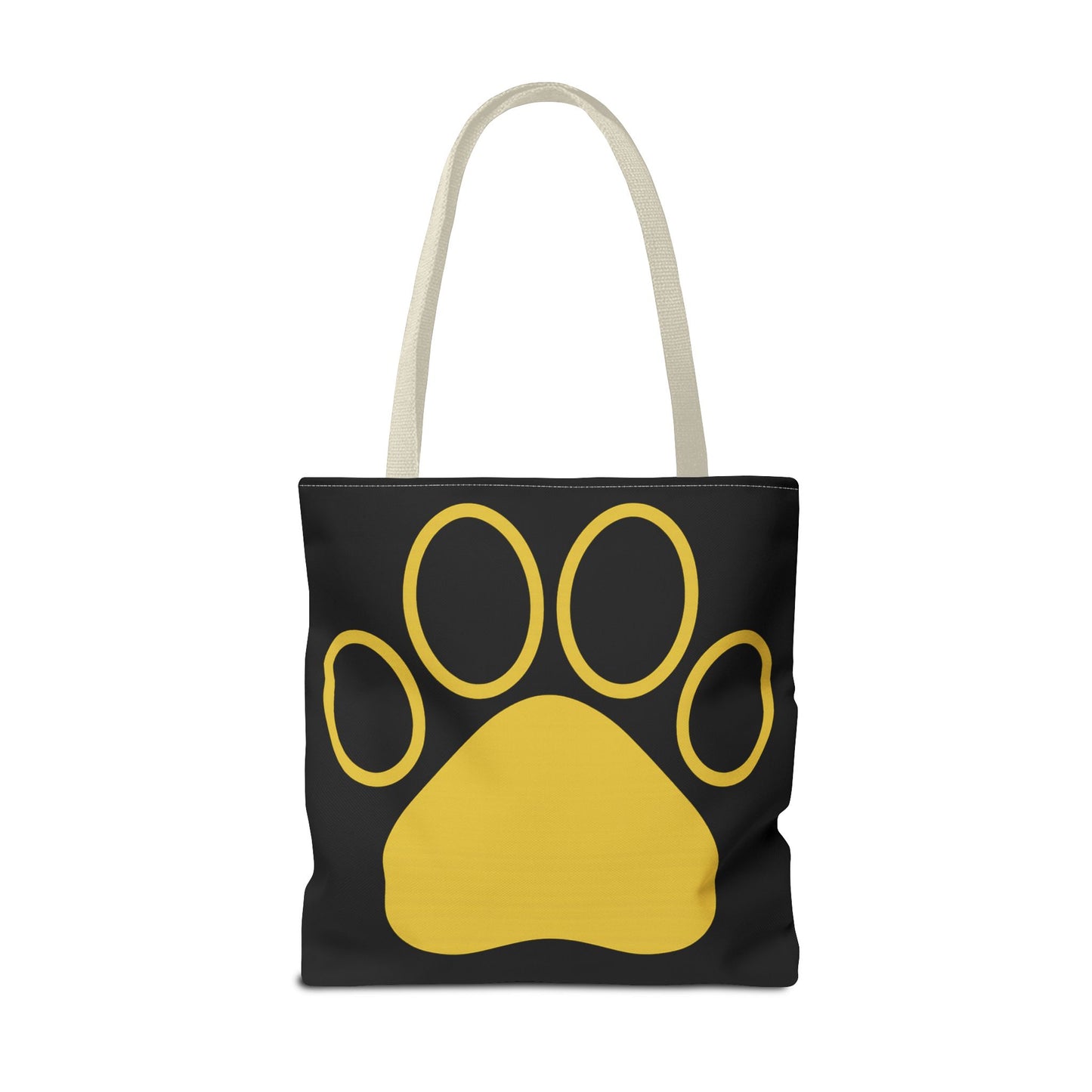 Custom Pet Lover Tote Bag, Yellow Paw Print, Eco-Friendly Bag, Gift for Pet Parents, Dog Mom Bag, Animal Lover Bag