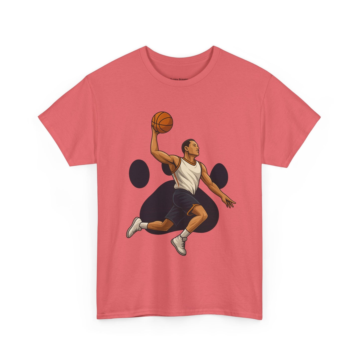 Basketball Dunk Unisex Heavy Cotton Tee | Sports Fan Shirt, Gift for Athletes, Sportswear, Streetwear, Casual Tee