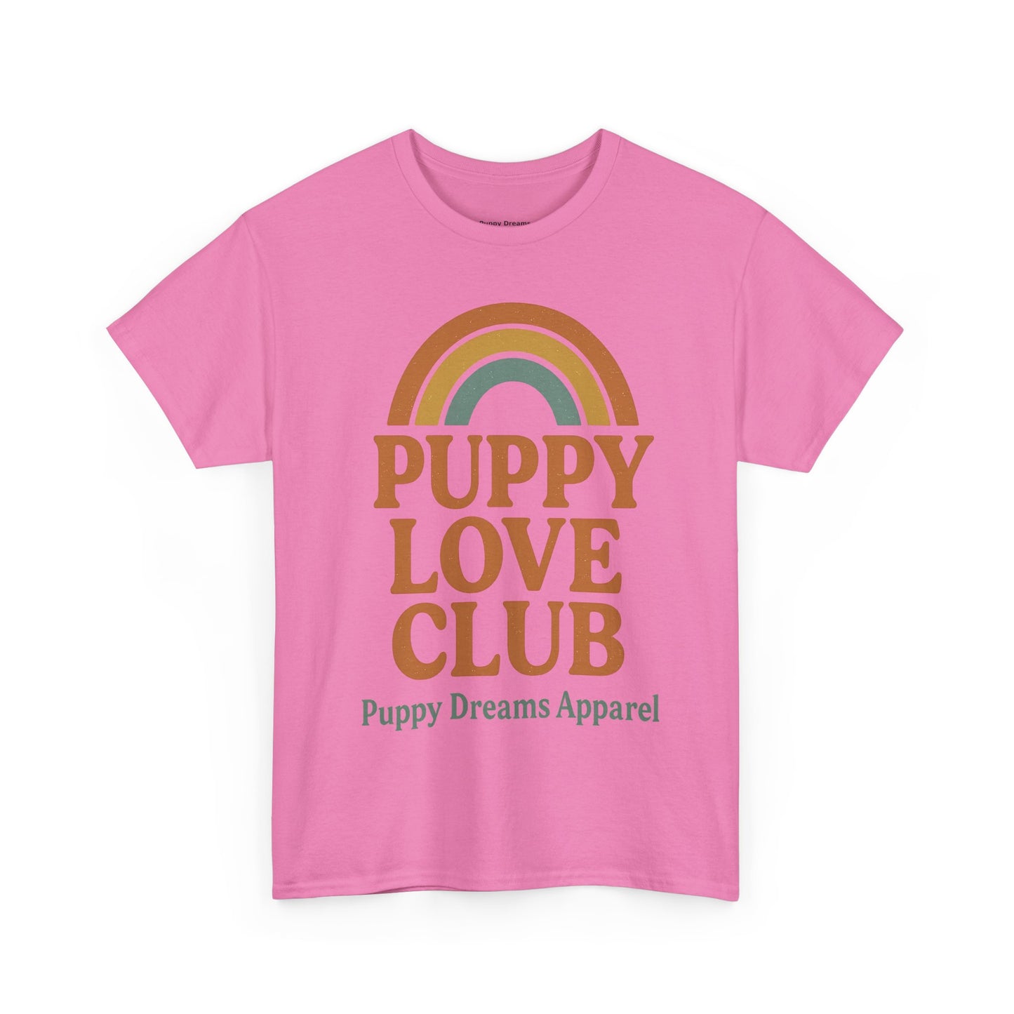 Puppy Love Club Unisex Heavy Cotton Tee, Dog Lover Shirt, Pet Owner Gift, Cute Graphic Tee, Animal Enthusiast Apparel, Casual Everyday Wear