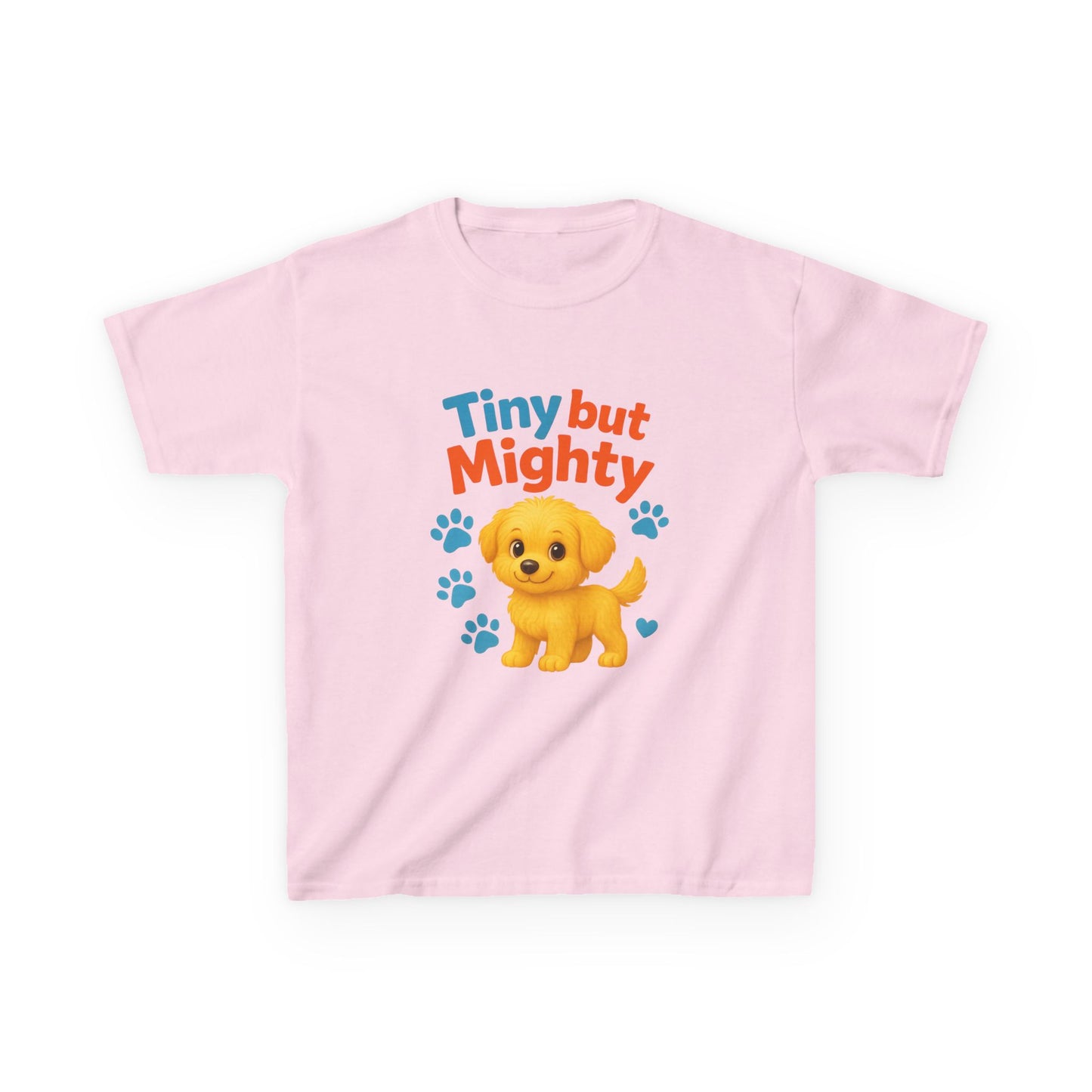 Tiny but Mighty Kids Tee - Adorable Child's Cotton T-Shirt, Perfect for Birthdays, Playdates, Pet Lovers, Everyday Wear, Summer Fun