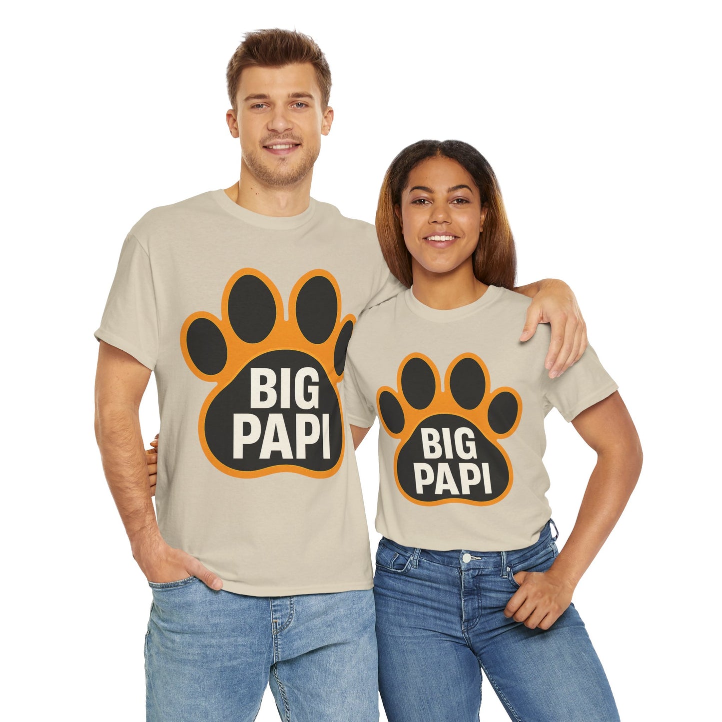 Big Papi Unisex Heavy Cotton Tee, Funny Animal Lover Shirt, Pet Parent Gift, Casual Wear, Birthday Apparel