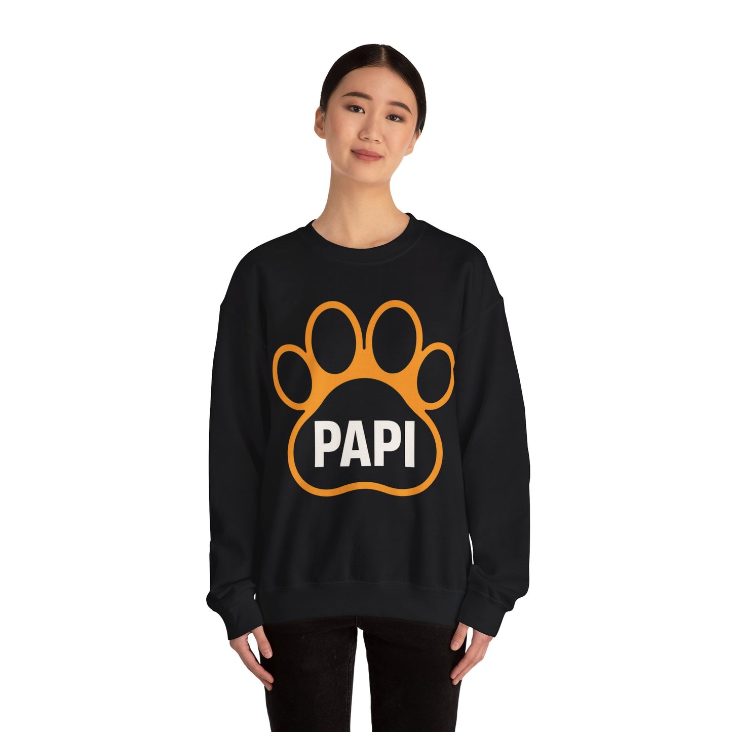 Paw Print Unisex Sweatshirt for Pet Lovers, Cozy Gift for Dog Moms, Birthday Gift, Animal Lover Apparel, Cute Pet Owner Crewneck
