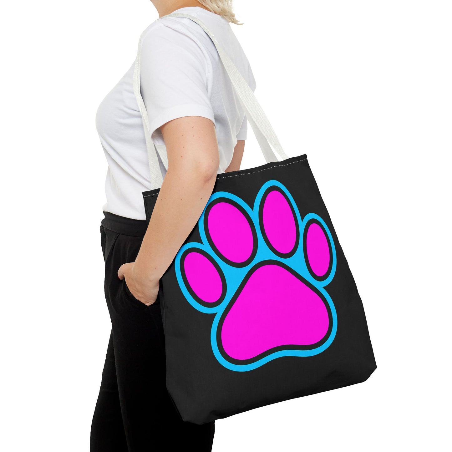 Stylish Pet Lover Tote Bag, Cute Paw Print Design, Reusable Shopping Bag, Gift for Animal Lovers, Eco-Friendly Accessory