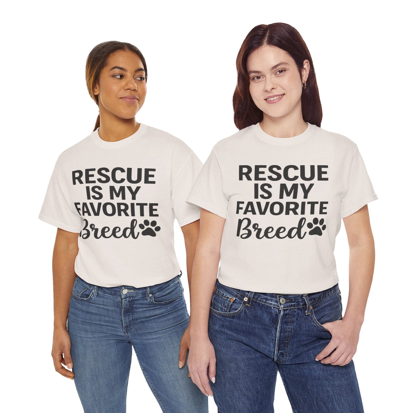 Rescue Dog Appreciation Tee, Unisex Heavy Cotton Shirt, Animal Lover Gift, Pet Adoption Shirt, Dog Rescue Awareness T-Shirt
