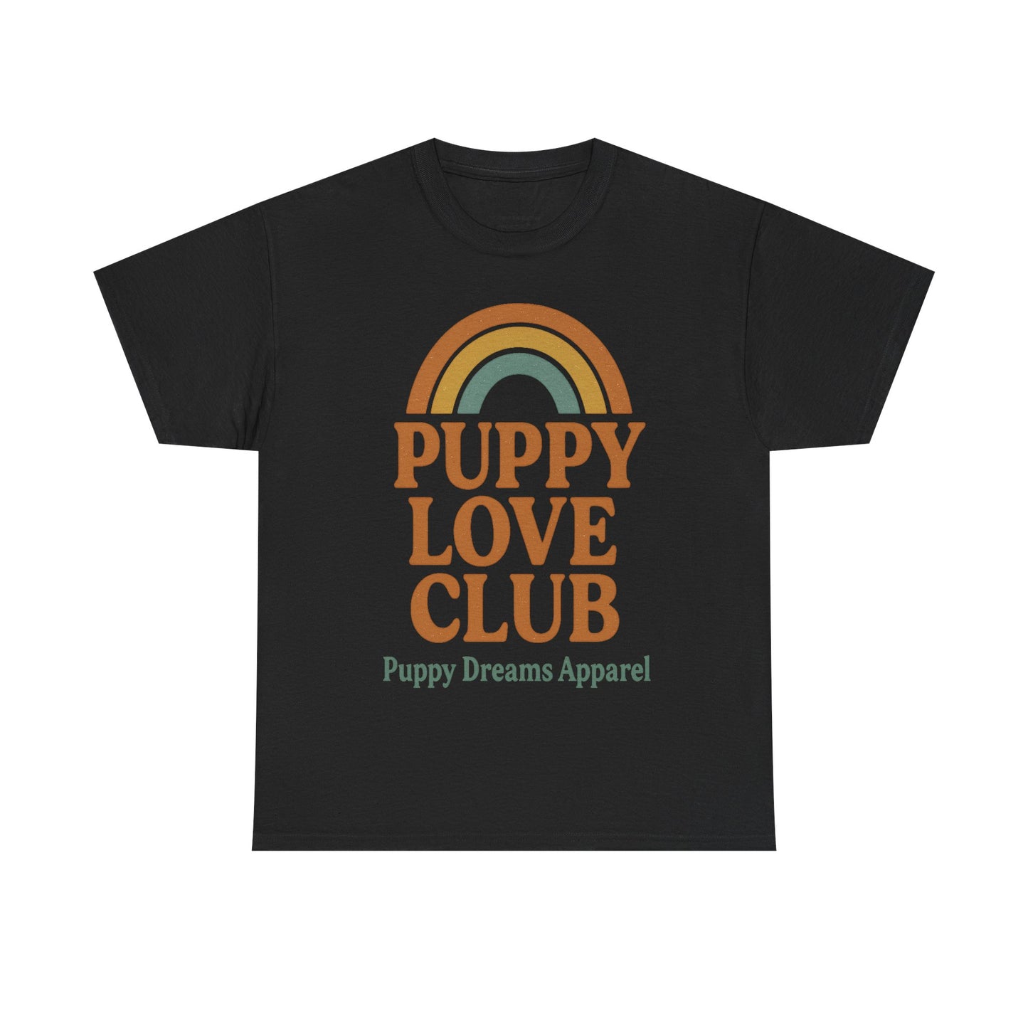 Puppy Love Club Unisex Heavy Cotton Tee, Dog Lover Shirt, Pet Owner Gift, Cute Graphic Tee, Animal Enthusiast Apparel, Casual Everyday Wear