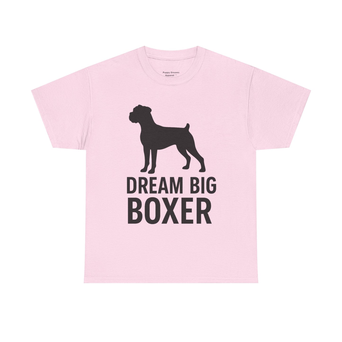 Dream Big Boxer Tee - Unisex Heavy Cotton Shirt for Dog Lovers, Gift for Boxer Owners, Pet Lovers Tee, Casual Dog Breed T-Shirt