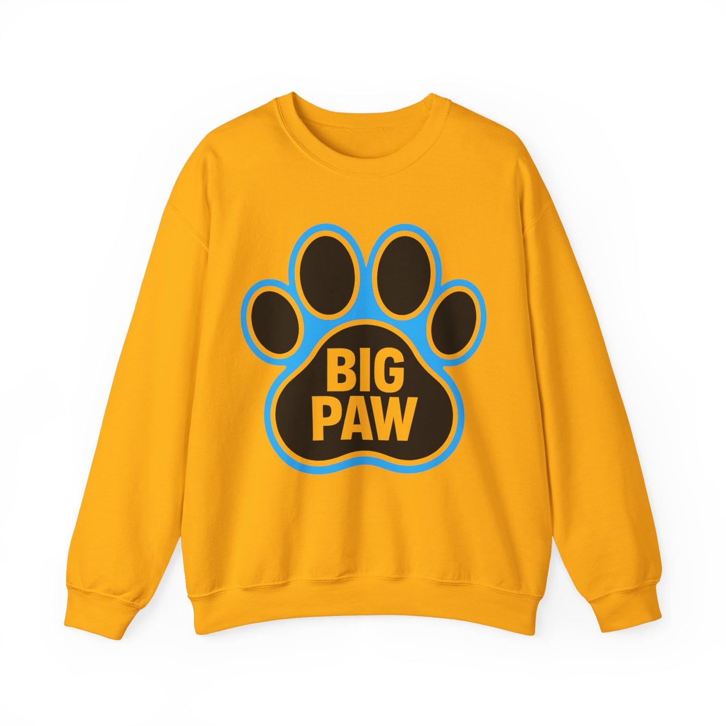 Paw Print Sweatshirt for Animal Lovers, Cozy Sweater, Pet Owner Gift, Big Paw Crewneck, Animal Rescue Fundraiser