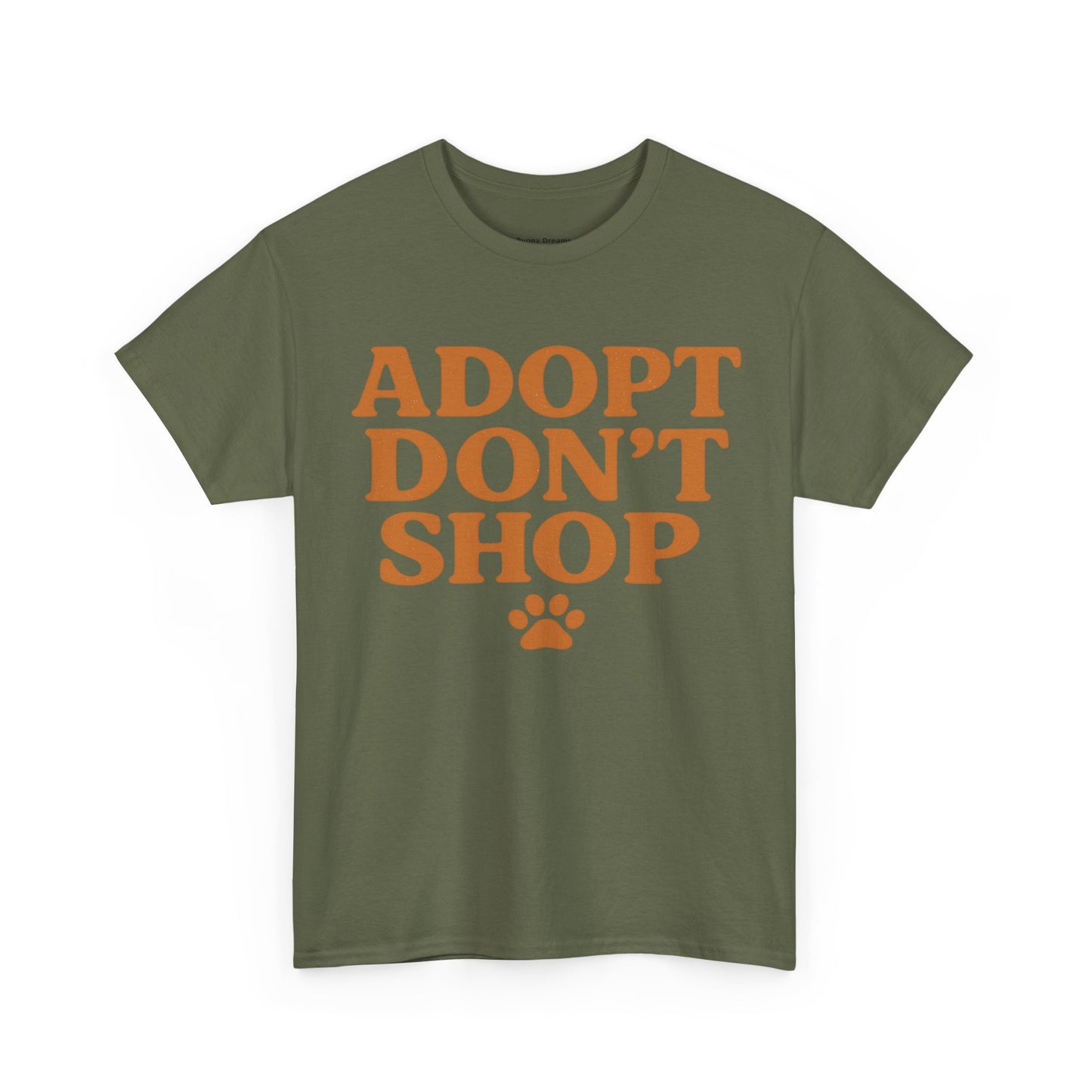 Adopt Don't Shop Unisex Heavy Cotton Tee, Pet Lover Gift, Animal Rescue T-Shirt, Ethical Fashion, Animal Rights, Casual Everyday Wear