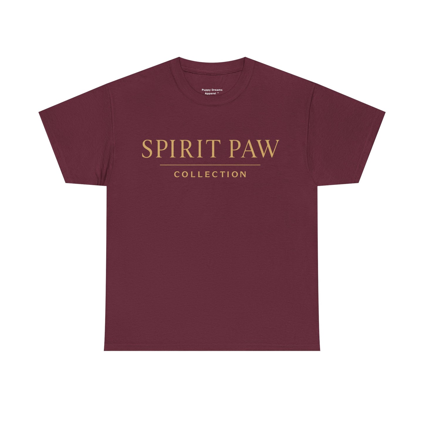 Unisex Spirit Paw Heavy Cotton Tee - Comfortable Tee for Animal Lovers, Casual Wear, Gift for Pet Owners, Everyday Style, Soft Cotton Shirt