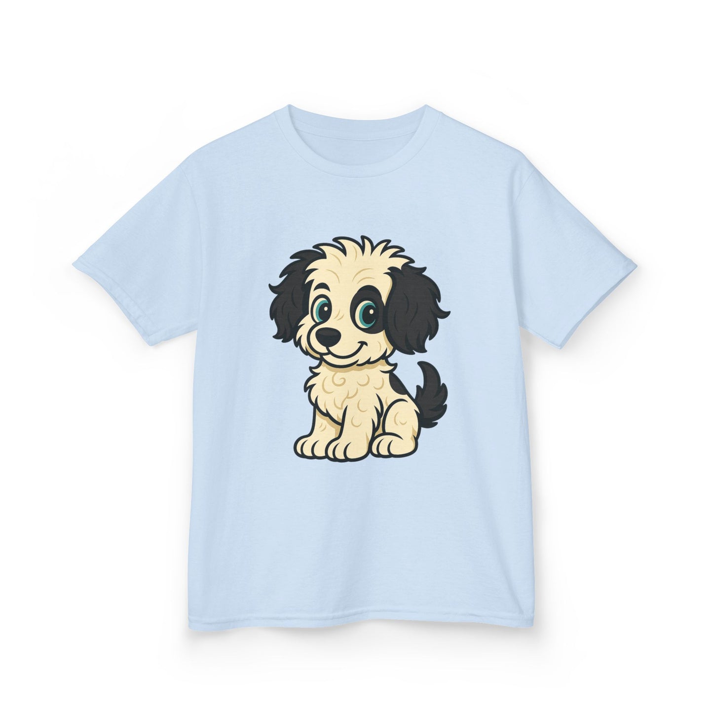 Adorable Cartoon Puppy Kids T-Shirt, Cute Dog Shirt for Animal Lovers, Birthday Gift, Pet-Themed Apparel, Fun Playtime Tee