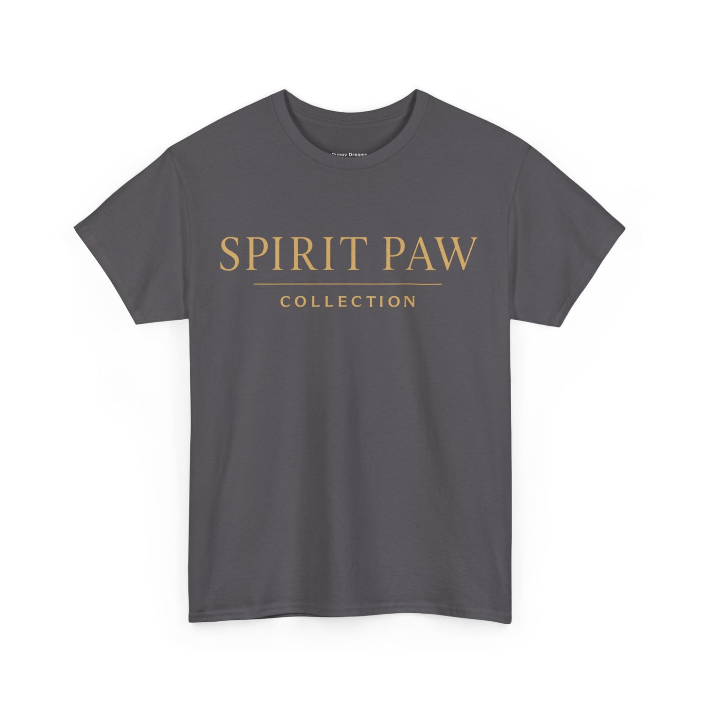 Unisex Spirit Paw Heavy Cotton Tee - Comfortable Tee for Animal Lovers, Casual Wear, Gift for Pet Owners, Everyday Style, Soft Cotton Shirt
