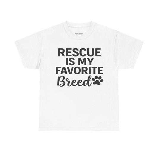 Rescue Dog Appreciation Tee, Unisex Heavy Cotton Shirt, Animal Lover Gift, Pet Adoption Shirt, Dog Rescue Awareness T-Shirt