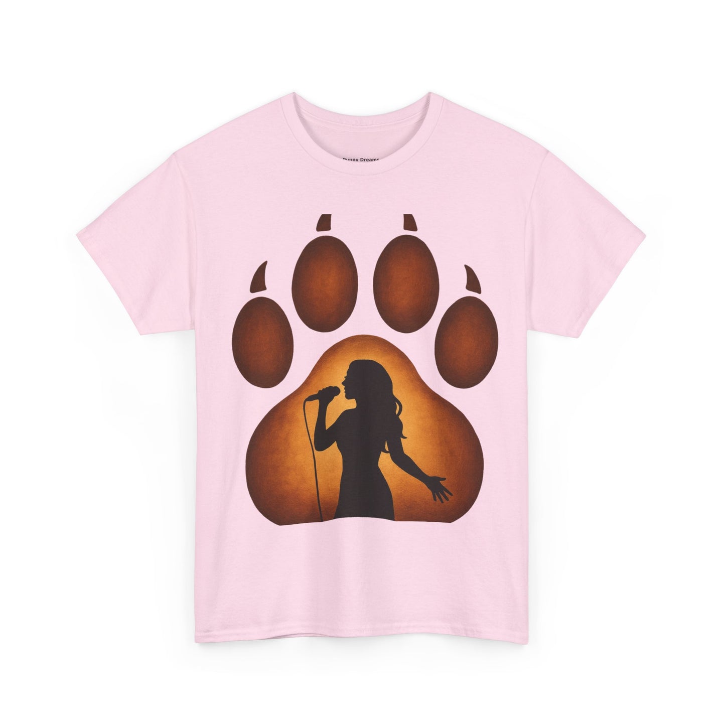 Unisex Cotton T-Shirt with Bear Paw Design - Ideal for Nature Lovers, Gift for Music Fans, Casual Wear, Eco-Friendly Apparel