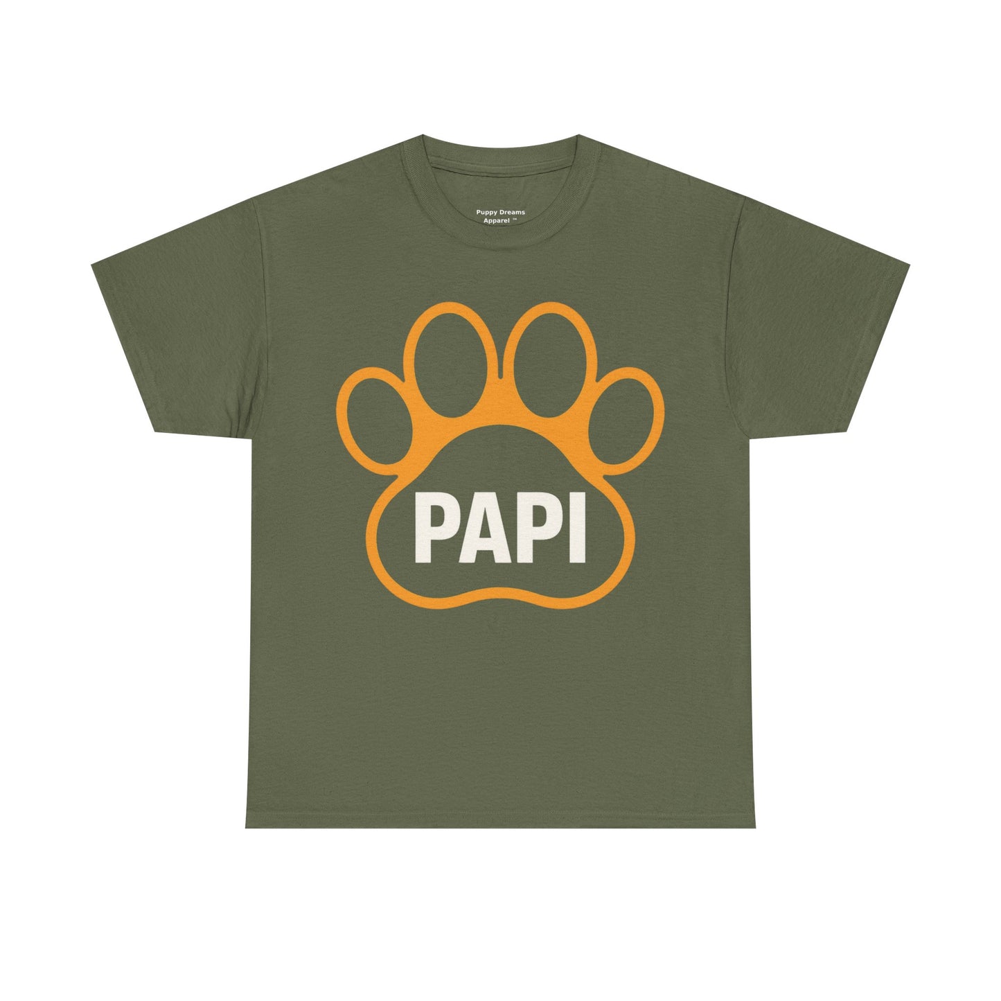Paw Print PAPI Tee - Perfect for Dog Lovers, Gifts for Pawsome Dads, Casual Style, Pet-Themed Shirt, Unisex Cotton Top