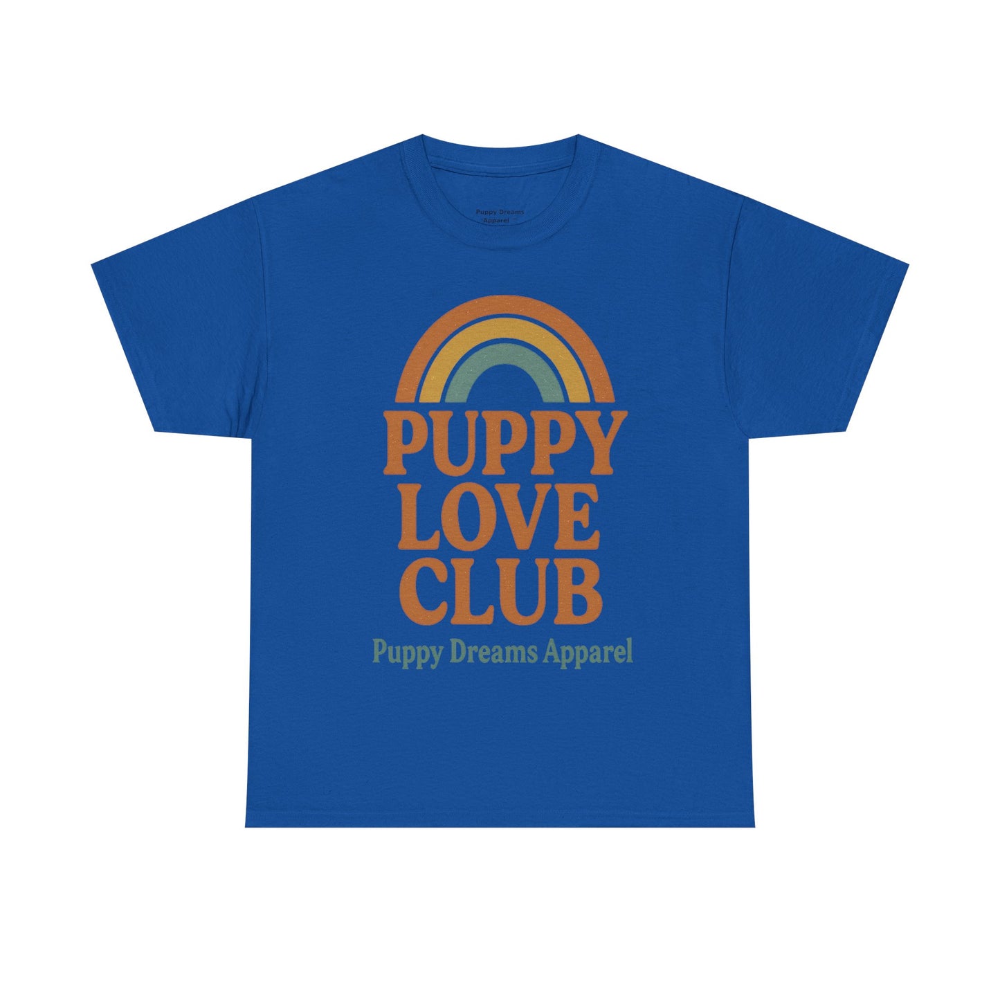 Puppy Love Club Unisex Heavy Cotton Tee, Dog Lover Shirt, Pet Owner Gift, Cute Graphic Tee, Animal Enthusiast Apparel, Casual Everyday Wear